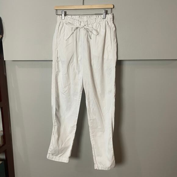 Xirena Draper Pants in White Oysterette SZ MEDIUM Cotton Pull-On Pants EUC - Picture 5 of 13